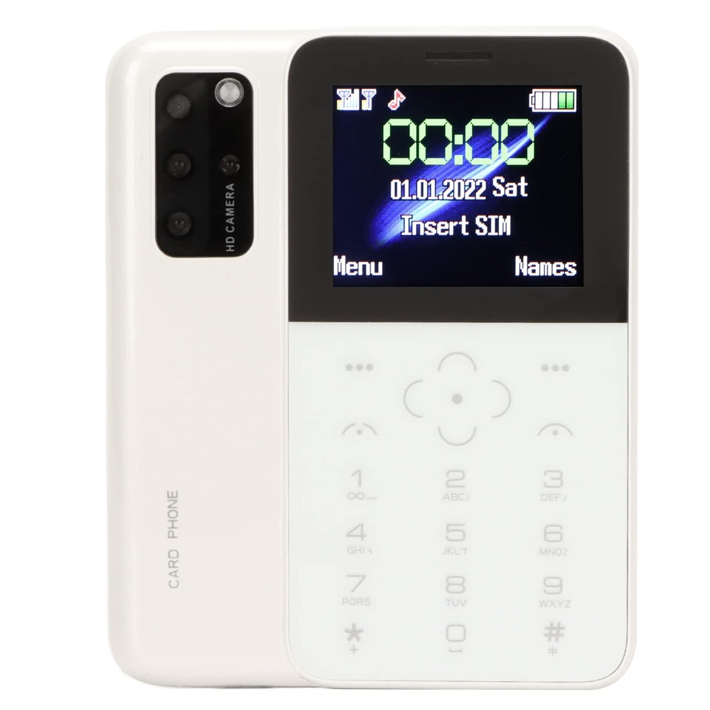 SOYES S10P Mini Smartphone 1.5 Inch Screen 800mAh Battery Mini Cellphone 5MP Rear Camera Micro USB HD Digital Camera (White)