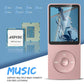 AGPTEK A02 8GB MP3 Player, 70 Hours Playback Lossless Sound Music Player, Supports up to 128GB, Rose Gold