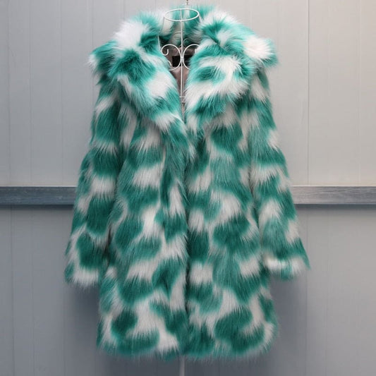 autumn and winter new lady fur coat fox fur coat trim long style trench coat big size in Europe and America   women jacket