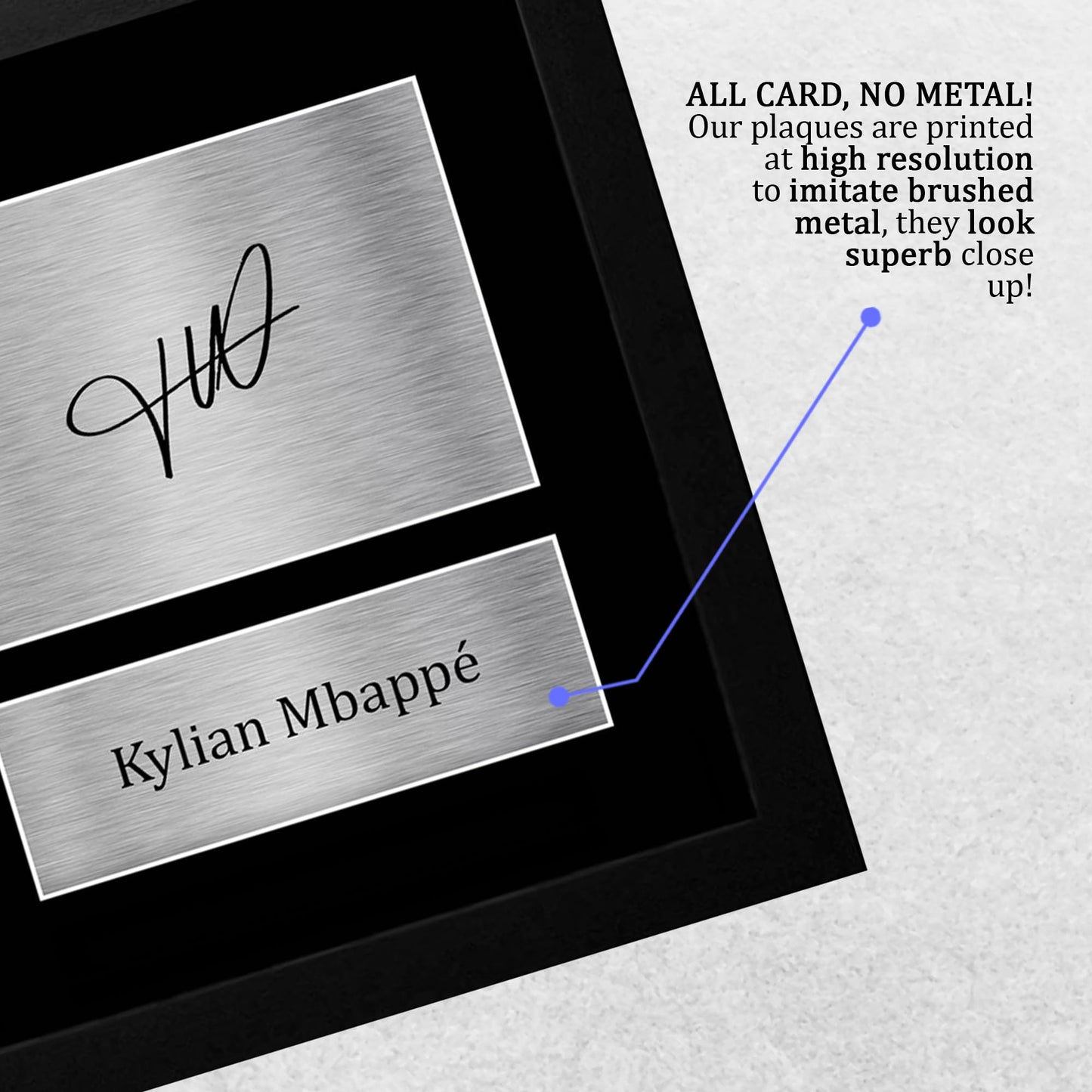 Kylian Mbappe France Gifts Printed Signed Autograph Picture for Fans and Supporters - A4 Framed