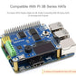 Waveshare Pi Zero to Raspberry Pi 3 Model B/B+ Adapter, Onboard 4-CH USB Interface, 100M Ethernet Port and HDMI Port, Alternative for Raspberry Pi 3B/B+, Support Pi Zero and Zero 2W