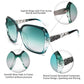 FEISEDY Classic Polarized Women Sunglasses Sparkling Composite Frame B2289