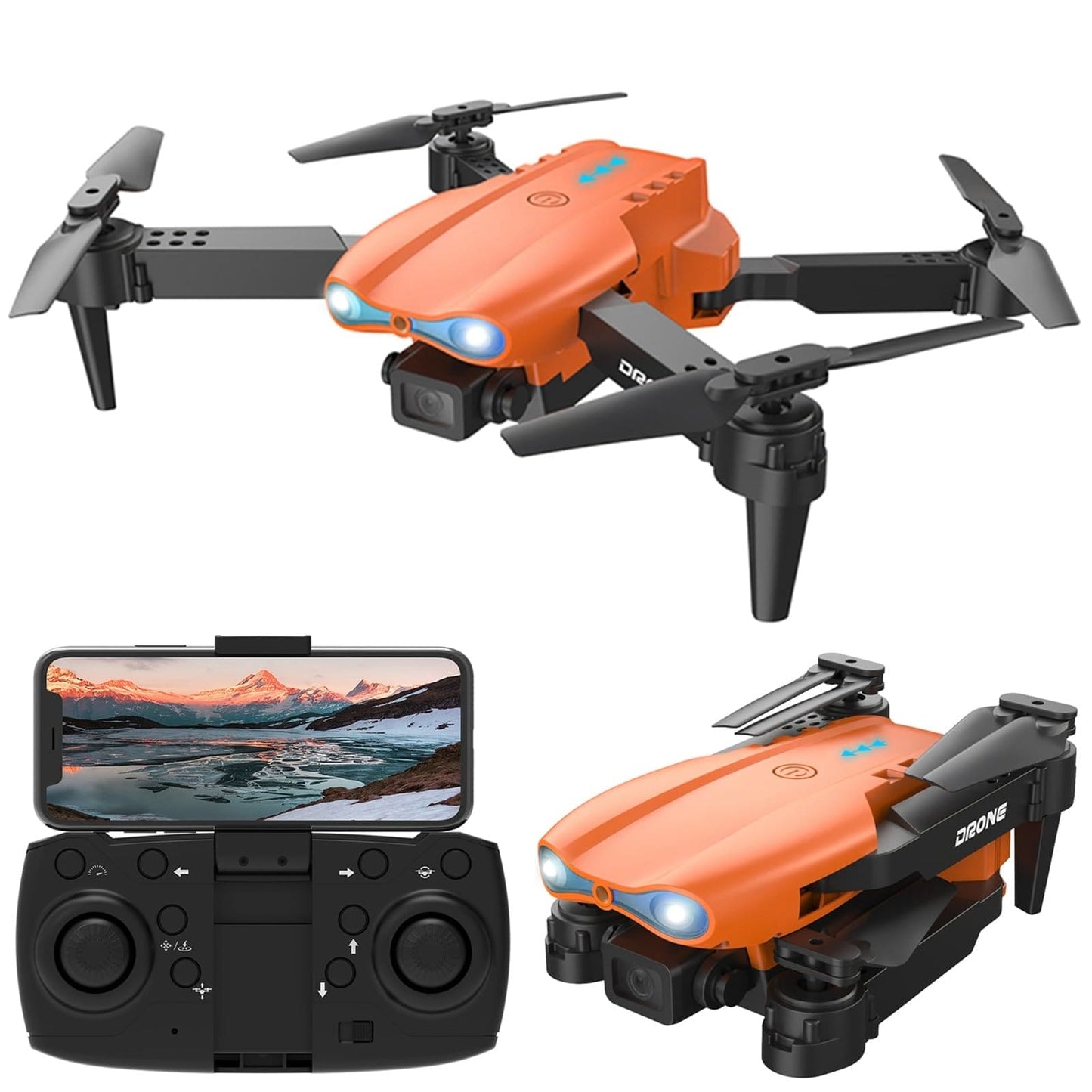 Clearance Deals Mini Drone with Camera 1080P HD FPV - Foldable Best Drone for Kids Adults, Remote Control Quadcopter RC Drone with Carrying Case, One Key Start, Altitude Hold,Headless Mode