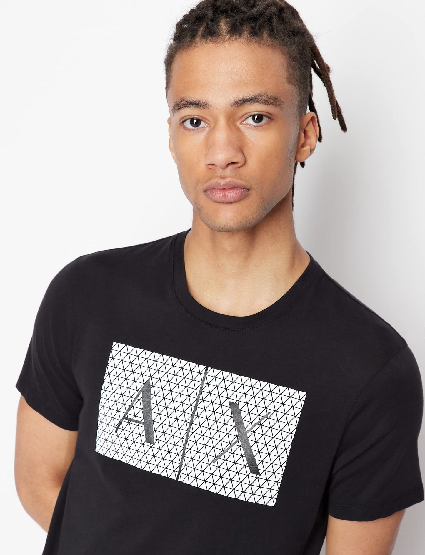 Armani Exchange Men's 8nztck T Shirt, Black, L UK