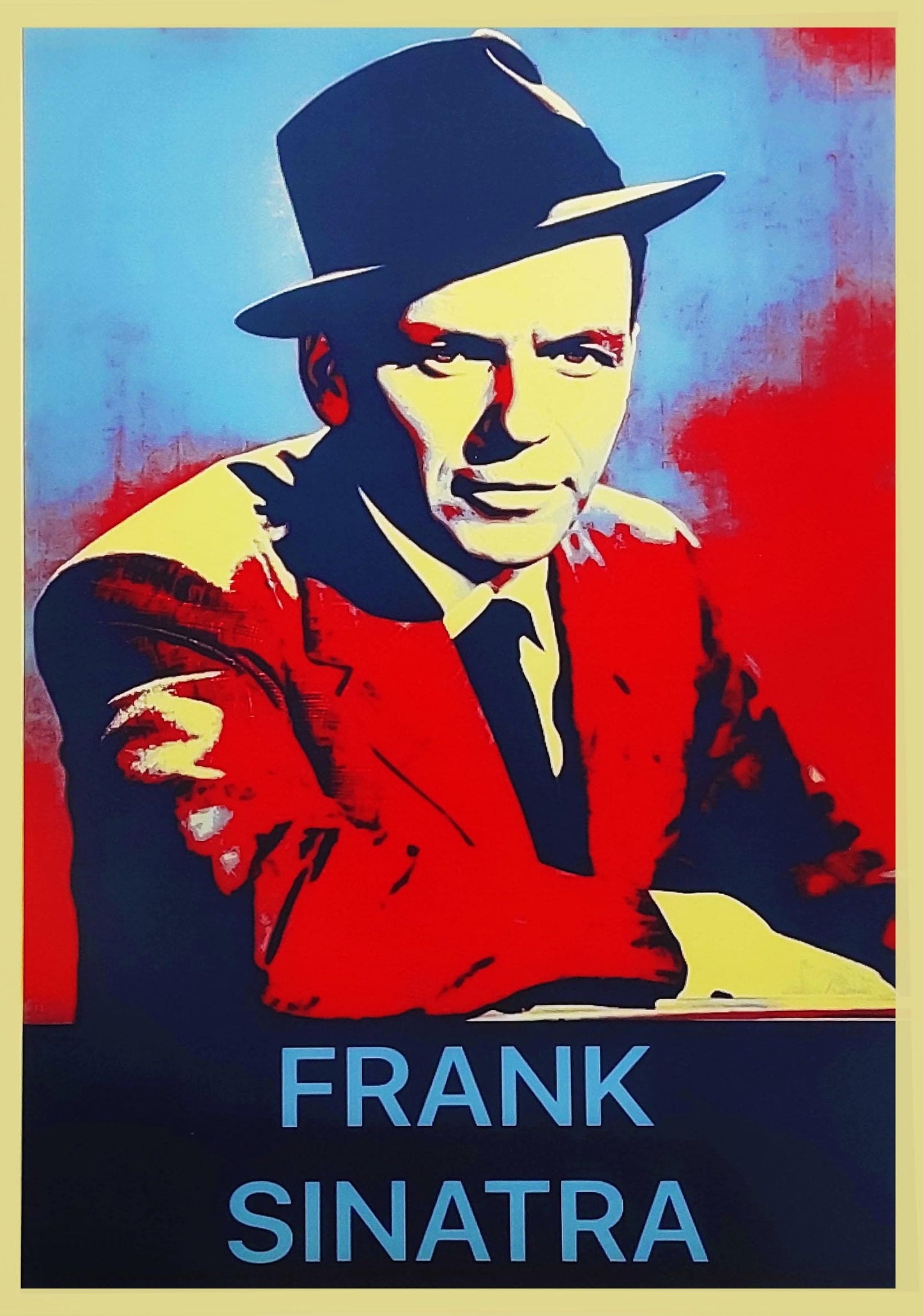 KUSTOM ART Frank Sinatra Intrnational Star Series Wall Decorative Poster Pop Art Version Art Print on Coated Paper 42 x 30 cm Without Frame