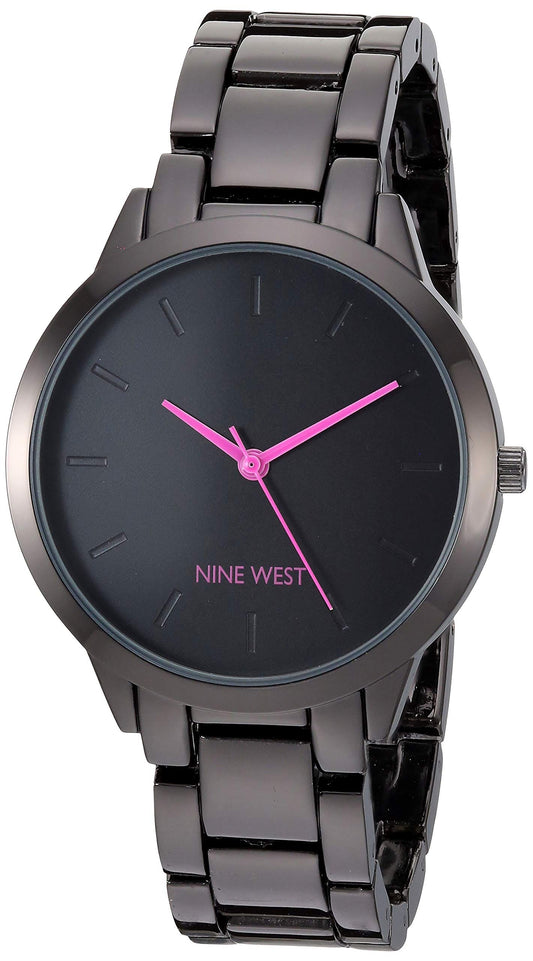 Nine West Women's Gunmetal Bracelet Watch, NW/2435PRGY