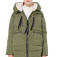 Orolay Women's Thickened Down Jacket Hooded Long Puffer Coat for Winter Green S