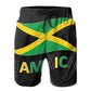 CUTEDWARF Men's Board Shorts Jamaican Flag Swim Trunks Summer Beach Shorts White, X-Large