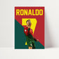 Football Wall Art Poster Prints For Boys Bedroom Set of 4 - Ronaldo, Messi, Mbappé and Neymar - [Picture frames not included] (Superstars A3)