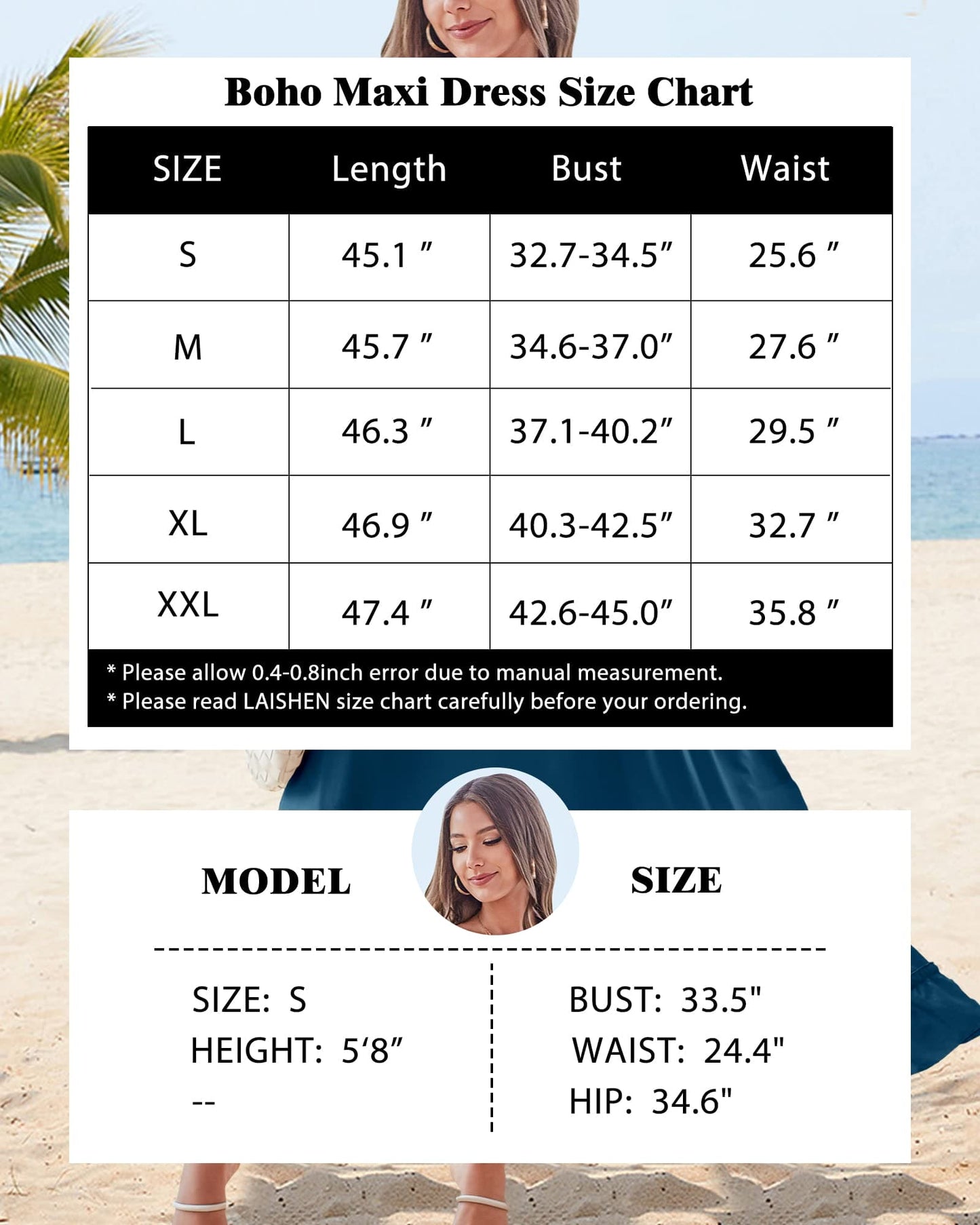 II ININ Maxi Dress Beach Dresses for Women UK Long Summer Dress Spaghetti Strap Square Backless/Flowy Casual Dress Blue