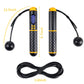 Skipping Rope Digital Jump Cordless - Counter Speed Tangle-Free Adjustable Rope & Non-Slip Handle with Weighted Skipping Ropes for Fitness, Exercise Jump Ropes for Children Adults