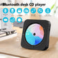 CD Player Portable with Bluetooth 5.1Desktop CD Player with HiFi Sound Speakers,Remote Control,Dust Cover,LED Display,Boombox FM Radio,USB/AUX for Home,Gift,Kids(Black)