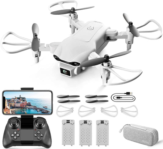 4DRC V9 Mini Drone for Kids with 720P HD FPV Camera, Foldable RC Quarcopter for Boys Girls with Altitude Hold, Headless Mode, One Key Start, Tap Fly, Speed Adjustment, 3D Flips, 2 Modular Batteries