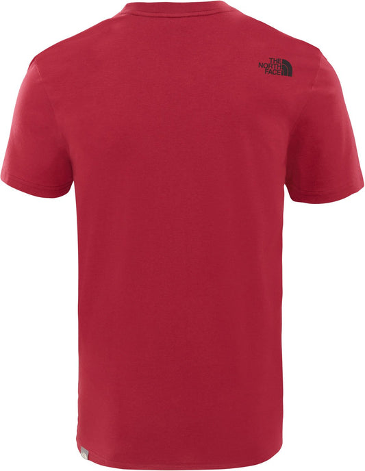 THE NORTH FACE Men Easy T-Shirt - Rumba Red, Small