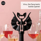 OTOTO Vino Spooky Bat Wine Opener - 2-in-1 Wine & Beer Opener, Corkscrew & Bottle Opener - Goth Accessories & Kitchen Gifts - Perfect Kitchen Accessories & Cool Gadgets