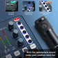 Audio Mixer,Audio Interface with DJ Mixer Live Sound Card Effects and Voice Changer,podcast equipment bundle Stereo DJ Studio Streaming, Prefect for live Streaming/Podcasting/Gaming