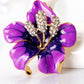 GFM® Flower Brooch - Birthday Valentine's Day, Mothers day, Poppy Day , Remembrance Day, Christmas (Brch-PPY)