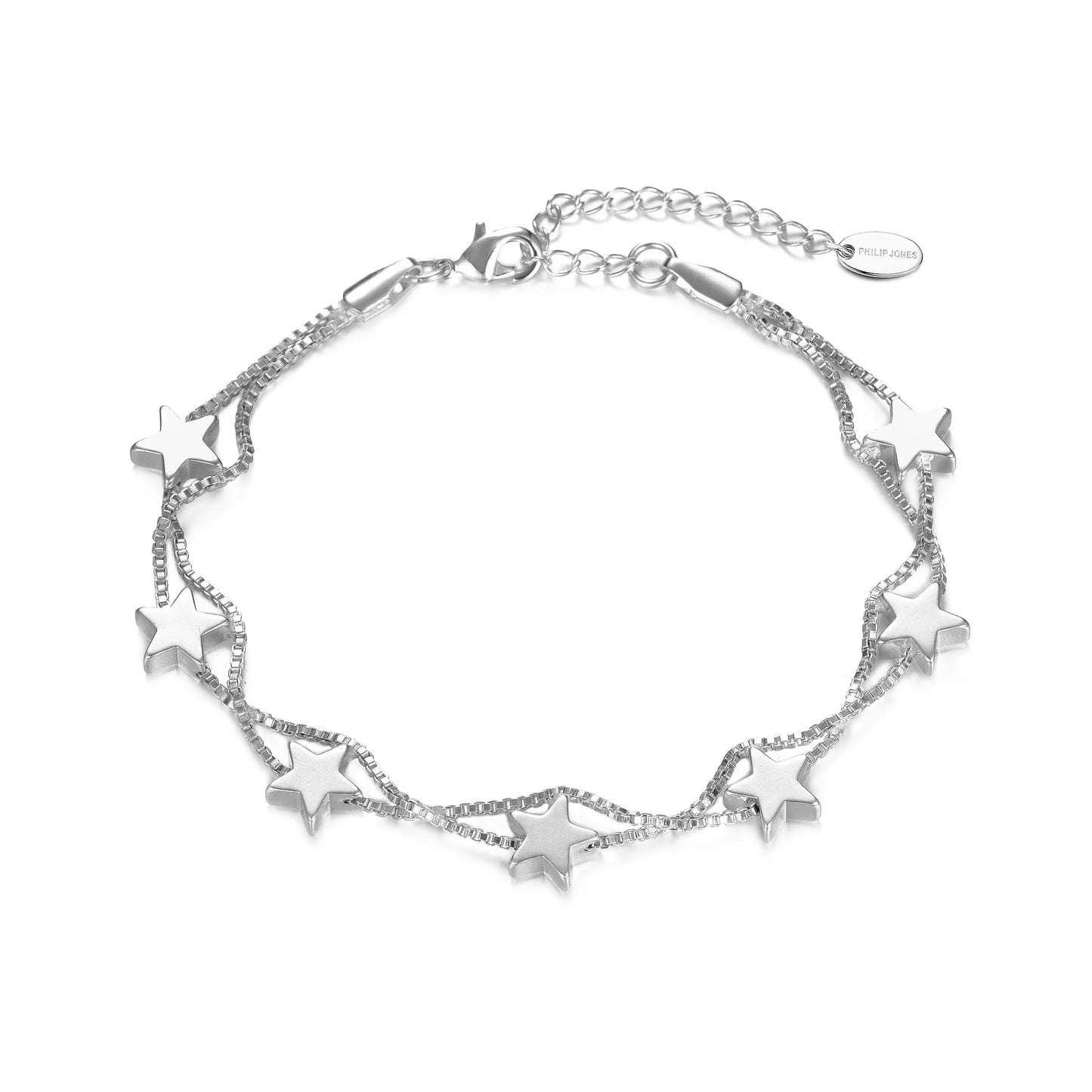 Philip Jones Silver Plated Star Bracelet