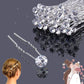 30 Pcs Hair Pins for Wedding, XCOZU Diamante Hair Pins Silver Hair Wedding Accessories, Bridal Hair Pins Wedding Hair Accessory Rhinestone Hair Clip for Women Girls Bridesmaids Prom