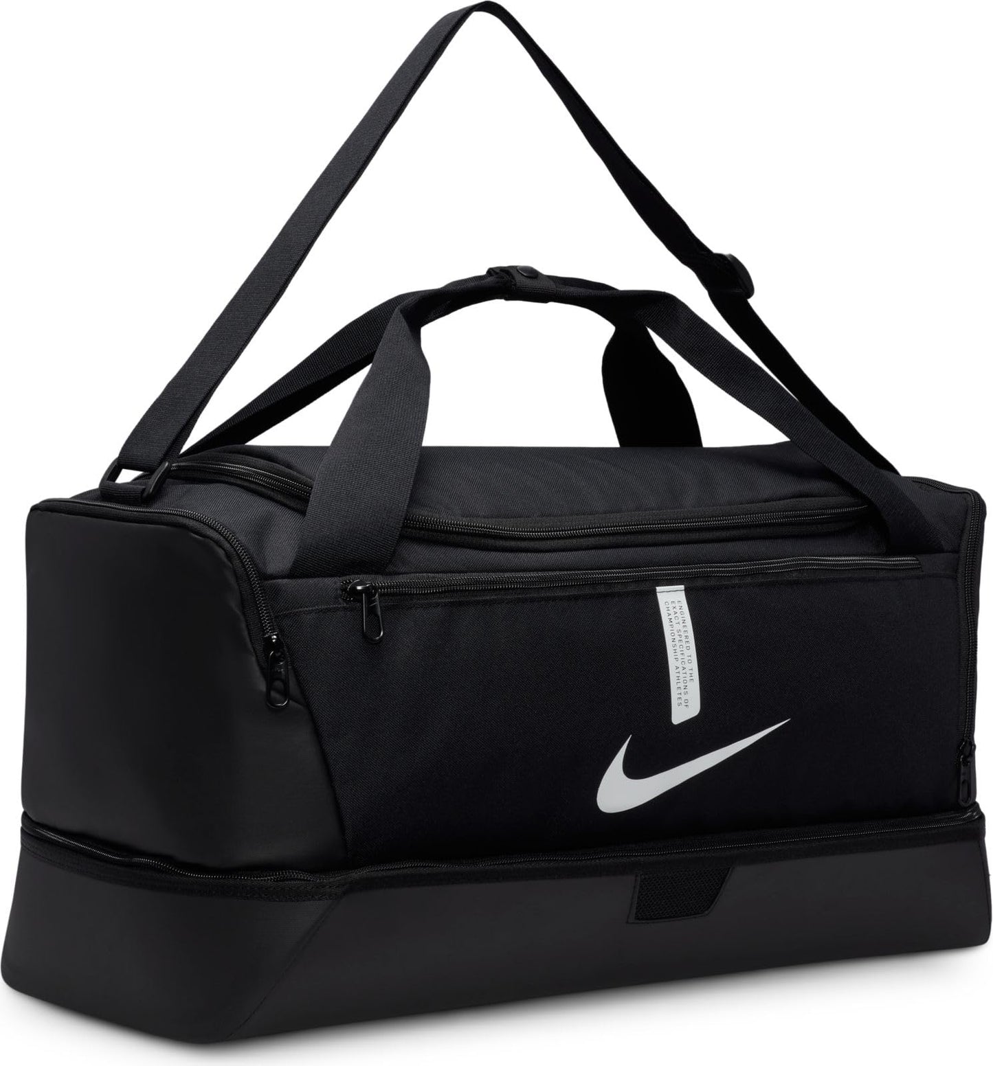 Nike, Academy Team, Football Duffel Bag,Black/Black/(White)