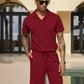 COOFANDY Mens Short Sets 2 Piece Outfits Fashion Summer Tracksuits Casual Set