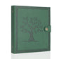 SEEHAN 4x6 Photo Album, Army Green, Leather, Holds 280 Photos, Refillable, Compact Size, Ideal Gift