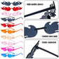 BDSHUNBF 14 PCS Party Glasses, Heart Shaped Sunglasses Rimless Heart Sunglasses Love Heart Sunglasses Heart-shaped Flame Sunglasses for Adults and Kids