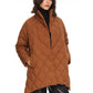 Orolay Women's Lightweight Quilted Padded Jacket Transitional Loose Puffer Coat for Winter Fall Spring Coffee L