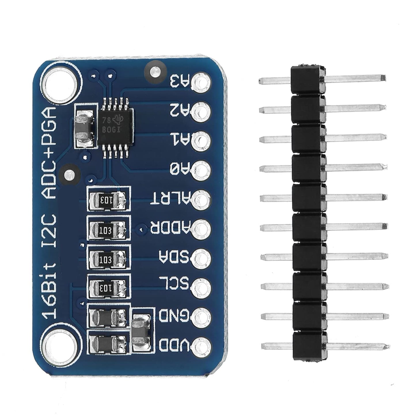 ADC Module, Analog to Digital Converter Module, 16-Bit ADS1115 I2C 4-Channel Development Board, Analog to Digital ADC Module (2Pcs)