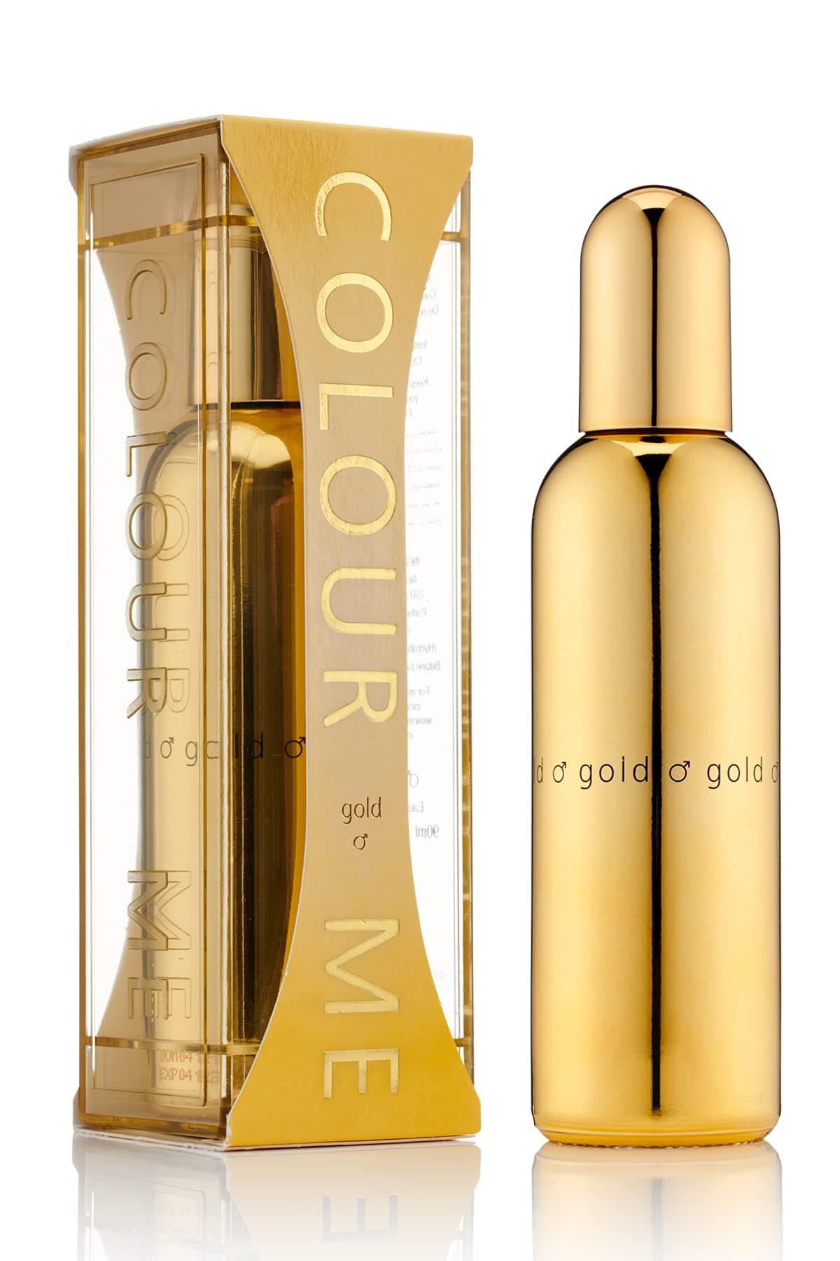 Colour Me Gold Homme by Milton-Lloyd - Perfume for Men - Spicy Aromatic Fragrance - Opens with Spices, Leather, Patchouli, and Amber - Enduring Scent Exudes Persistence - 3 oz EDP Spray