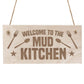 Red Ocean Mud Kitchen Accessories Welcome Mud Kitchen Sign Home School Garden Outdoor Hanging Plaque Plot Sign Gift