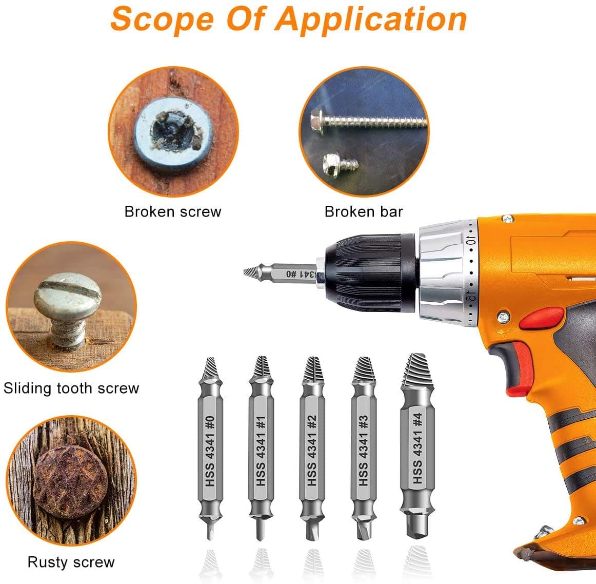 Gifts for Men,Damaged Screw Extractor Set -Father's Day Gifts for Dad,Mens Gifts for Him,Husband,Remover for Stripped Screws Nuts & Bolts Drill Bit Tools for Easy Removal of Rusty Broken Hardware Gift