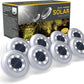 Torchtree 2023 Upgraded Solar Lights Outdoor Garden, Solar Ground Lights, Disk Lights Decking Lights Solar Powered for Lawn Pathway Yard Landscape Walkway（8 Pack Bright White