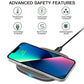 Wireless Charger, Wireless Charging Pad for iPhone 16/15/14/13/12/11/Pro Max/XR/X,15W Max Fast Wireless Charger for Samsung Galaxy S24/S23/S22/S21/S20/S10,HUAWEI Mate RS/P30 Pro and other Qi Phone