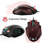 Redragon M908 Impact RGB LED MMO Mouse with Side Buttons Optical Wired Gaming Mouse with 12,400DPI, High Precision, 20 Programmable Mouse Buttons