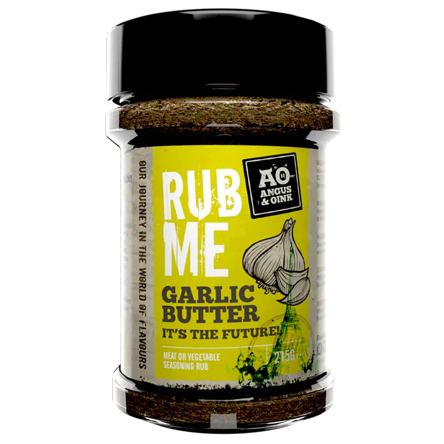 Angus & Oink | Garlic Butter Rub | Garlic and Herb Powder Seasoning Rub | Perfect For Chicken, Fries and Potatoes | Gluten-Free, No Preservatives | 215g