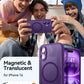 CANSHN Magnetic for iPhone 16 Case, Upgraded [Full Camera Protection] [Compatible with Magsafe] [Translucent Matte] Shockproof Protective Phone Case for iPhone 16 6.1" - Deep Purple