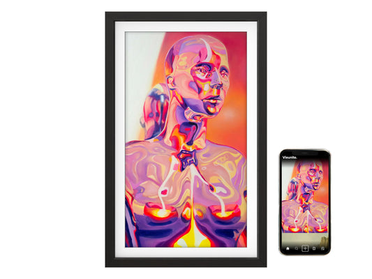 Digital Canvas – 27” Smart Art Frame With Texture-Accurate Display Technology, 32GB Storage, iOS and Android App | Display Art You Love and Share Memorable Moments