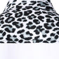 LucMatton Men's Stylish Leopard Print Patchwork Design Short Sleeve Button up Shirt for Club Party White Leopard X-Large