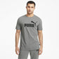 PUMA Mens Ess Logo Tee T-shirt, Medium Gray Heather, L EU