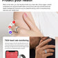 findtime Smart Ring for Men Ladies Smart Ring for Women Fitness Ring Fitness Tracker Waterproof Blood Oxygen Sleep Heart Rate Monitor Pedometer Step Counter ios Android Phones (Silver, V1/2/2.5433in)