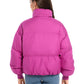 Orolay Women's Winter Puffer Jacket Stand Collar Bubble Oversized Silhouette Short Down Coat Rose M