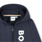 BOSS Kids Logo Zip OTH Baby Hoodie Navy 12 Months