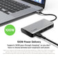 Belkin USB C 4-in-1 MultiPort Adapter (with 4K HDMI, USB-C 100W PD Pass-Through Charging, 2 x USB A Ports for MacBook Pro, MacBook Air, iPad Pro, XPS and More)