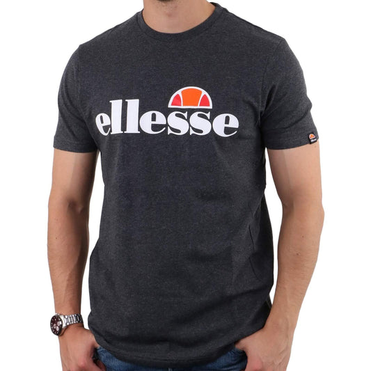 ellesse Men's Sl Prado Tee T shirt, Dark Grey Marl, S