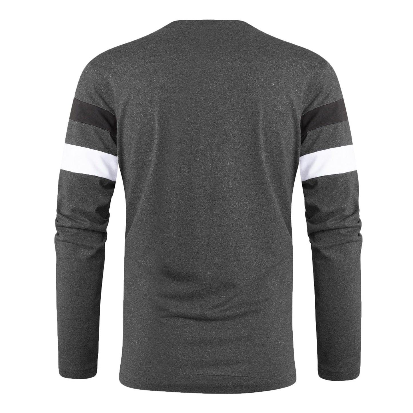 MXETWJEL Mens Pullover Tops Loose Fit Sweatshirts Crew Collar Long Sleeve T Shirt for Adult Men Patchwork Striped Oversize Golf Shirts Warehouse Sale Clearance Outdoor Breathable Sportwear Size S-2xl