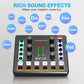 Audio Mixer,Audio Interface with DJ Mixer Live Sound Card Effects and Voice Changer,podcast equipment bundle Stereo DJ Studio Streaming, Prefect for live Streaming/Podcasting/Gaming