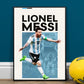 Football Prints Set of 4 - Messi, Ronaldo, Mbappe And Saka Famous Football Legends Superstar Sports Decor for Boys Bedroom Wall Art Decor (A4)