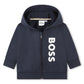 BOSS Kids Logo Zip OTH Baby Hoodie Navy 12 Months