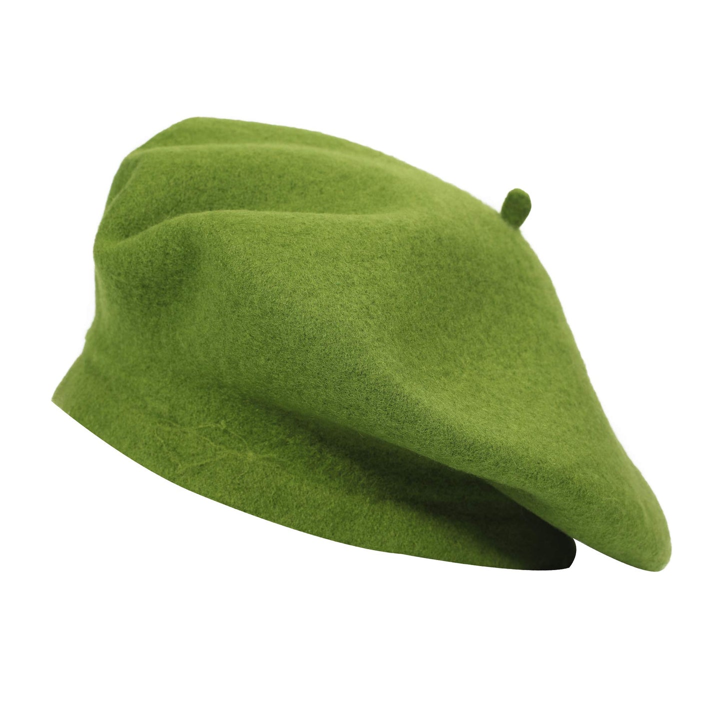 ZLYC Women's Baskenmütze Beret, Light Green, One Size